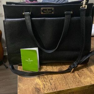 Kate Spade black medium handbag with long strap